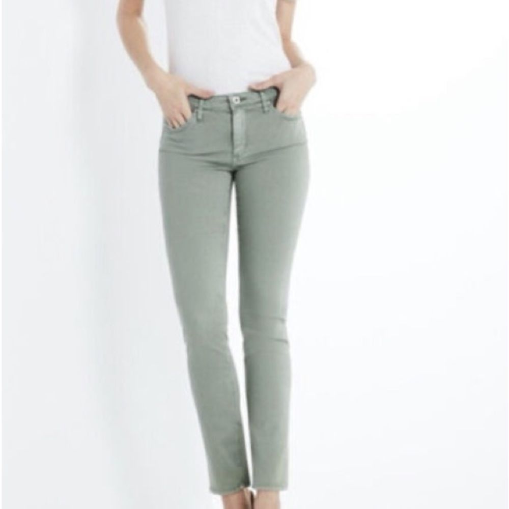 Adriano Goldschmied THE PRIMA cigarette legs    Size 28 light green